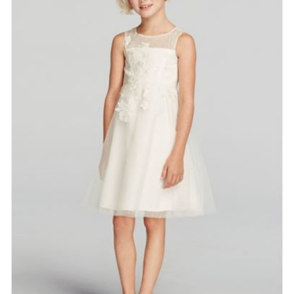 David's Bridal Flower Girl Dress Size 4 NWT - Picture 1 of 8